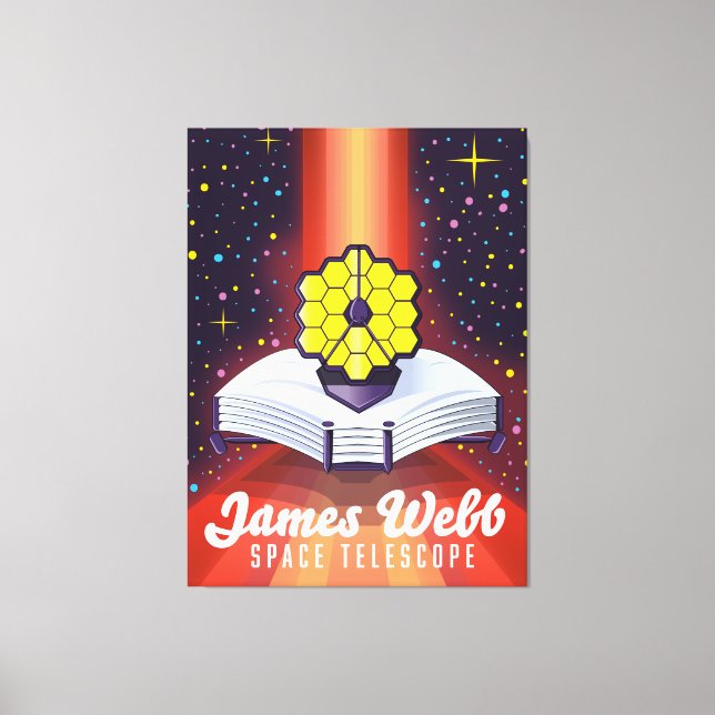 Impressão Em Tela Telescópio Espacial James Webb. (Frente)