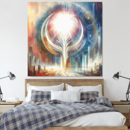 Impressão Em Tela Temas da fantasia espiritual do Eterno metafísico