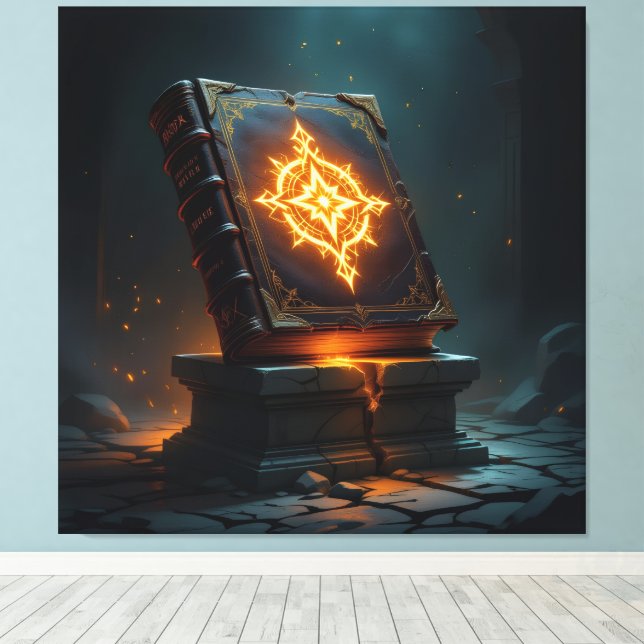 Impressão Em Tela Tempel des Wissens – Die ewige Bibliothek   (Insitu(piso de madeira))