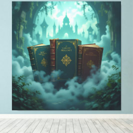 Impressão Em Tela Tempel des Wissens – Die ewige Bibliothek