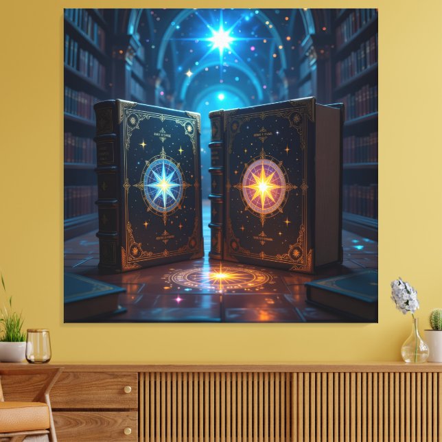 Impressão Em Tela Tempel des Wissens – Die ewige Bibliothek   (Insitu(Sala de estar))