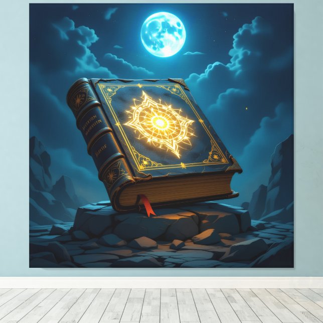 Impressão Em Tela Tempel des Wissens – Die ewige Bibliothek   (Insitu(piso de madeira))