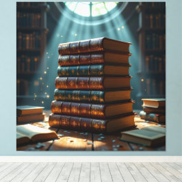 Impressão Em Tela Tempel des Wissens – Die ewige Bibliothek