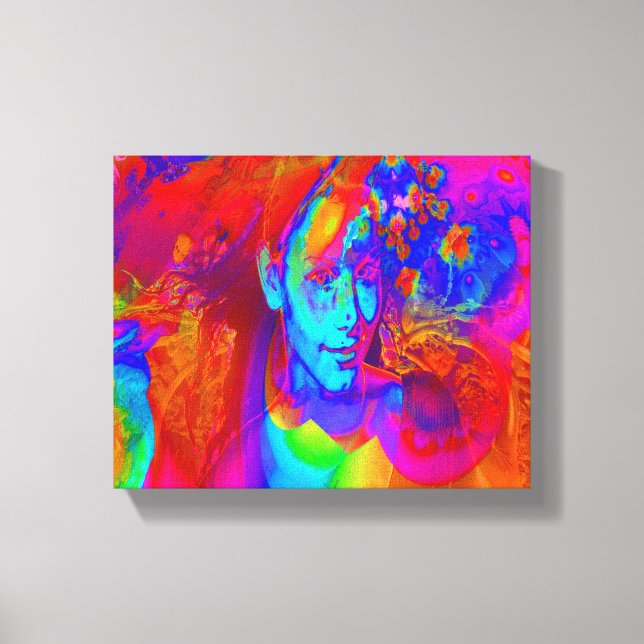 Impressão Em Tela Tempestade cerebral em cor (Frente)