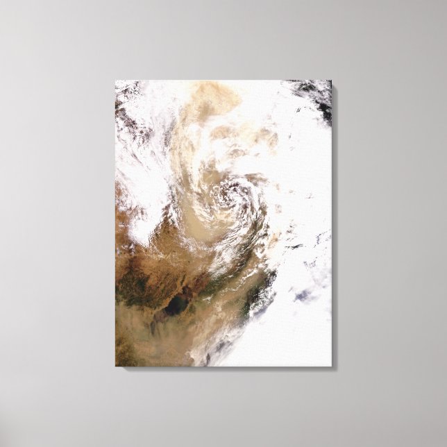 Impressão Em Tela Tempestade de poeira na China norte (Frente)