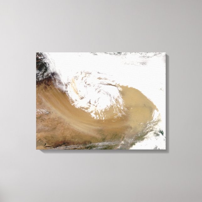 Impressão Em Tela Tempestade de poeira na China norte (Frente)