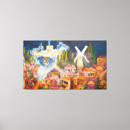 Impressão Em Tela Temple of Jerusalem in Hanukkah