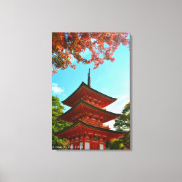 Impressão Em Tela Templo da Pagode Koyasu Kyoto Japão Viagem de Outo