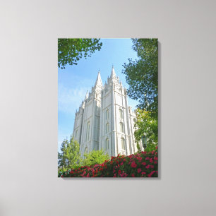 Impressão Em Tela Templo de Mormon