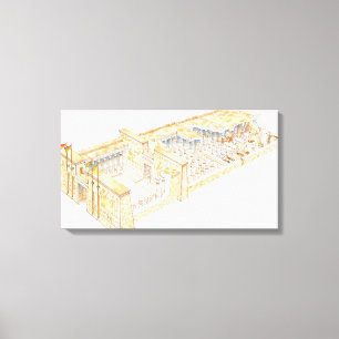 Impressão Em Tela Templo egípcio