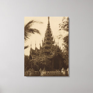 Impressão Em Tela Templo em Mandalay, Burma, final do século XIX