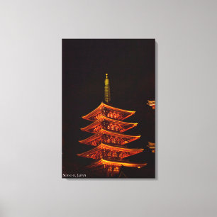 Impressão Em Tela Templo Sensoji Asakusa Japão Paisagem Viagem