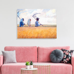 Impressão Em Tela Tempo de Colheita Anna Ancher