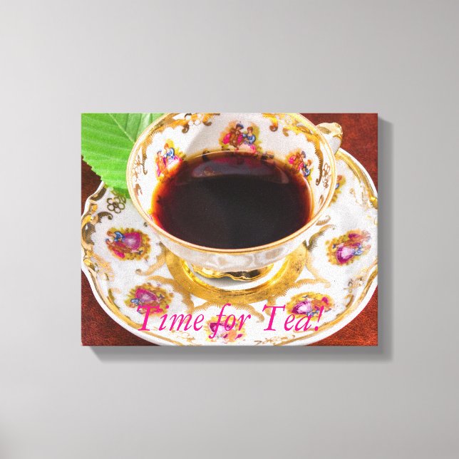 Impressão Em Tela Tempo para Tea Design (Frente)