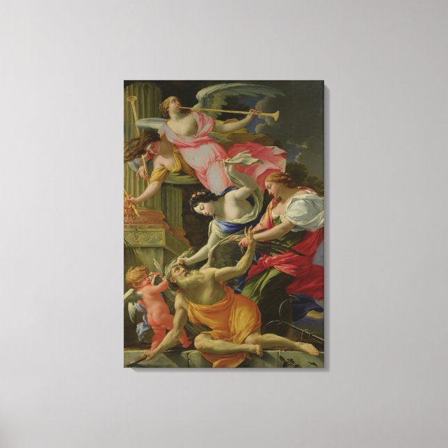 Impressão Em Tela Tempo vencido pelo amor, Vênus e Esperança (Frente)