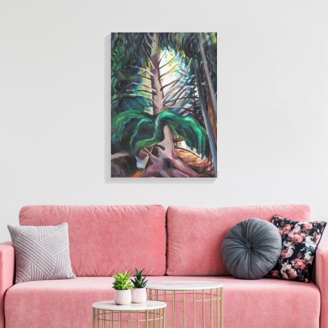 Impressão Em Tela Temporizador Antigo | Emily Carr | (Insitu(Sala de estar))