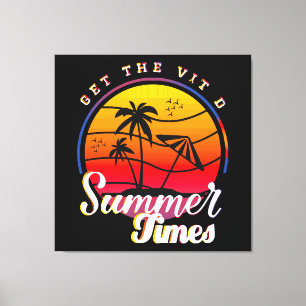 Impressão Em Tela Tempos de Verão