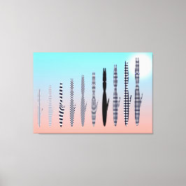 Impressão Em Tela Ten Cat's Geometric Pattern