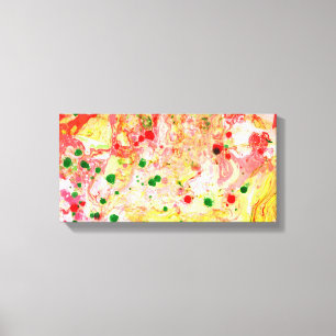 Impressão Em Tela Tendência de Abstrato moderna de arte colorida ros