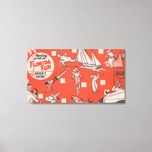 Impressão Em Tela Tendo o divertimento na propaganda do óleo do