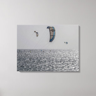 Impressão Em Tela Tenerife kite surfistas vê tela