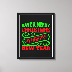 Impressão Em Tela Tenha Um Feliz Natal A Feliz ano novo-34635