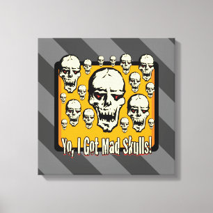 Impressão Em Tela Tenho Tiras De Cinza Gfx De Peles Loucas
