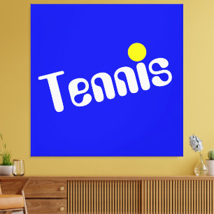 Impressão Em Tela TÊNIS de Diagnóstico Amarelo Branco legal no Azul 