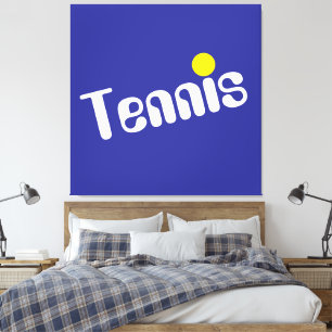 Impressão Em Tela Tênis de Diagonal Amarelo Branco desportivo no Mar