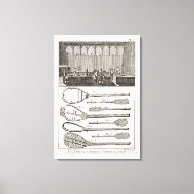 Impressão Em Tela Tênis real e construção de raquetes, de (Frente)