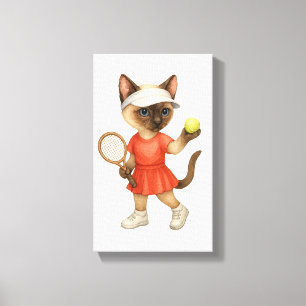 Impressão Em Tela Tenis Temático para Amantes de Gatos