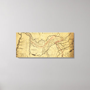 Impressão Em Tela Tennessee GovernmentPanoramic MapTennessee