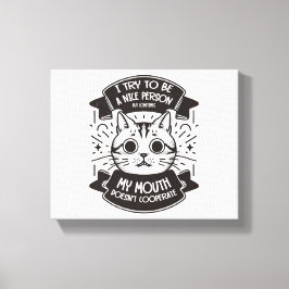 Impressão Em Tela Tento Ser Uma Pessoa Legal.