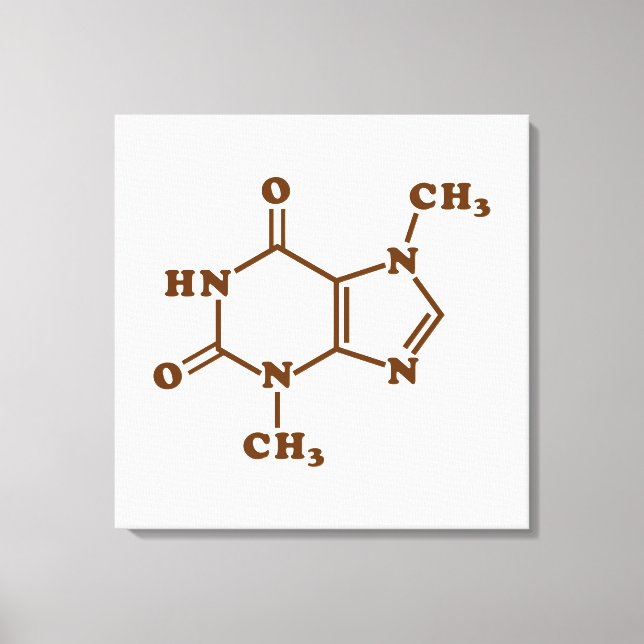 Impressão Em Tela Teobromina - Teobromina - Fórmula Química Molecula (Frente)