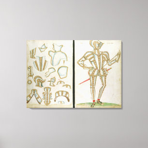 Impressão Em Tela Terno de armadura para meu Lorde Skrope, "de um