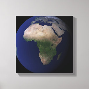 Impressão Em Tela Terra completa que mostra África, Europa, & o Ea