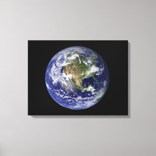 Impressão Em Tela Terra completa que mostra America do Norte 3