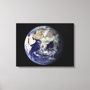 Impressão Em Tela Terra completa que mostra Europa e Ásia