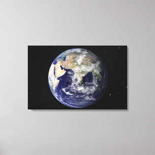 Impressão Em Tela Terra completa que mostra Europa e Ásia 2