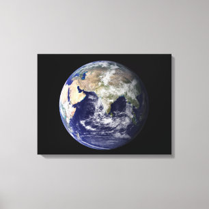 Impressão Em Tela Terra completa que mostra Europa e Ásia 2