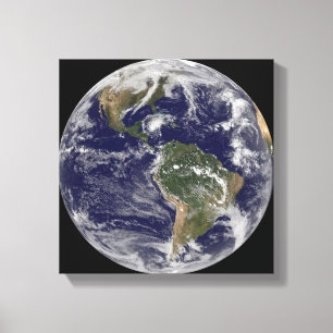 Impressão Em Tela Terra completa que mostra o furacão Paloma