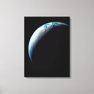 Impressão Em Tela Terra Crescente Tirada Da Missão Apollo 4. 2