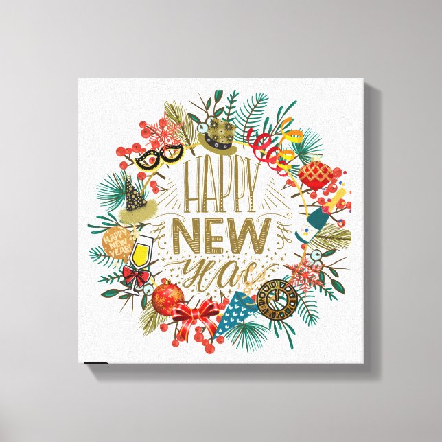 Impressão Em Tela Terra de Ano Novo (Frente)