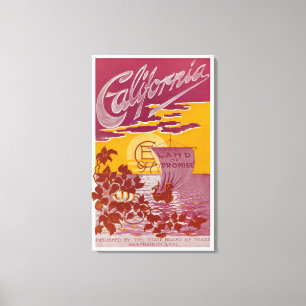 Impressão Em Tela Terra de Califórnia do poster da promessa