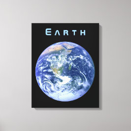 Impressão Em Tela Terra do Espaço