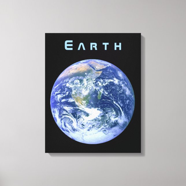 Impressão Em Tela Terra do Espaço (Frente)