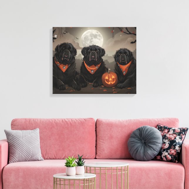 Impressão Em Tela Terra Nova - Halloween Spooky (Insitu(Sala de estar))