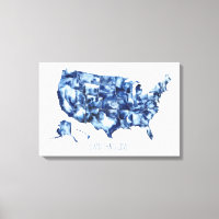 Terra que eu amo - Mapa dos Estados Unidos