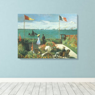Impressão Em Tela Terraço à Beira-Mar de Claude Monet