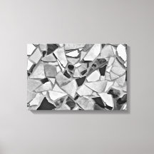 Terrazzo Preto, Branco e Cinza Foto Arte